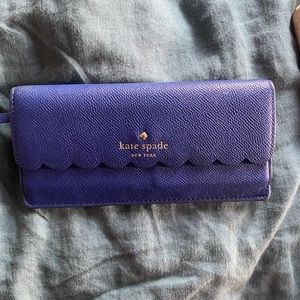 Blue Kate Spade wallet. AUTHENTIC